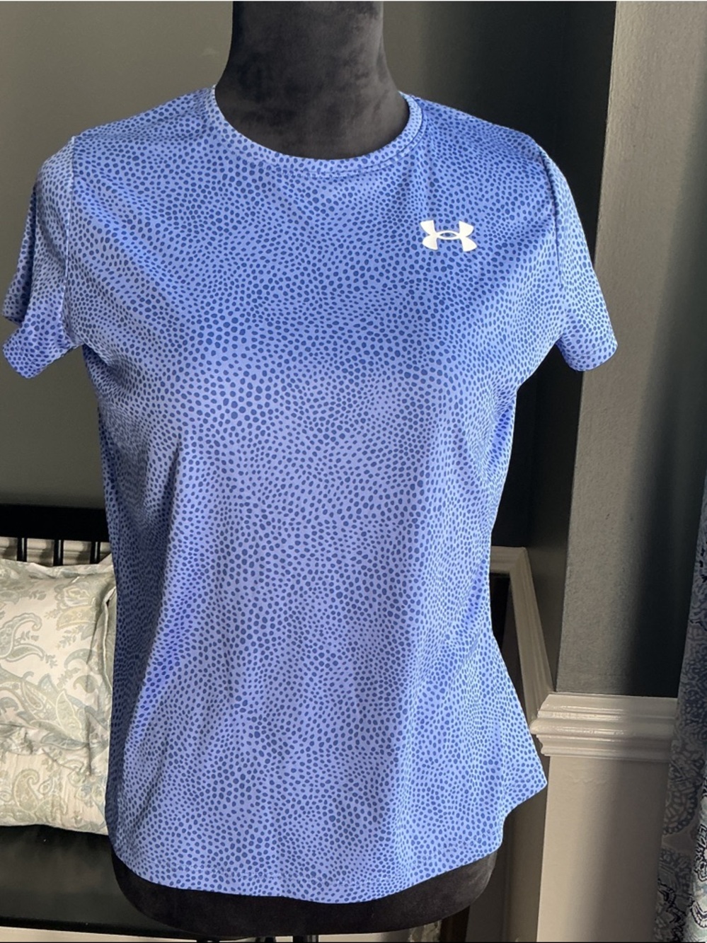 Under Armour Women’s Perforated Light Blue Short Sleeve Performance Tee